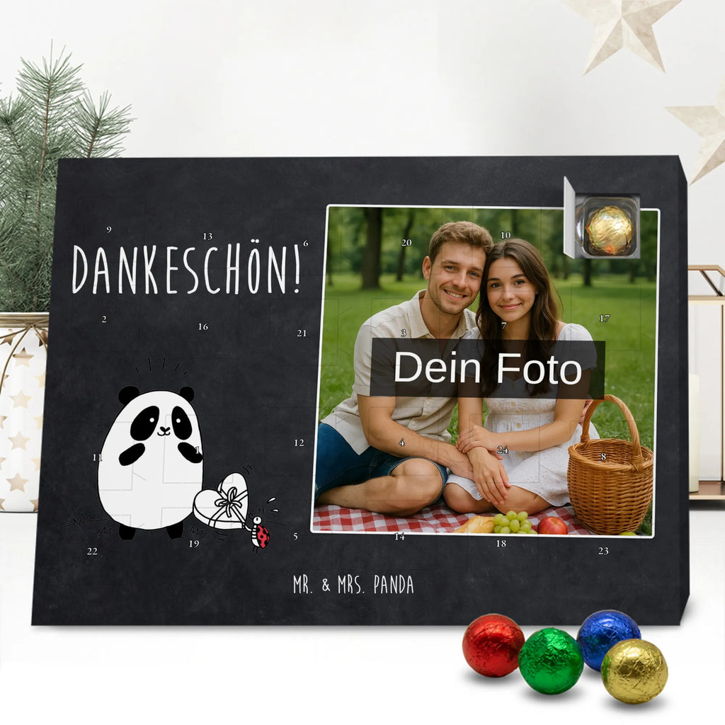 Personalisierter Schoko Foto Adventskalender Panda Dankeschön Personalisierter Schoko Foto Adventskalender