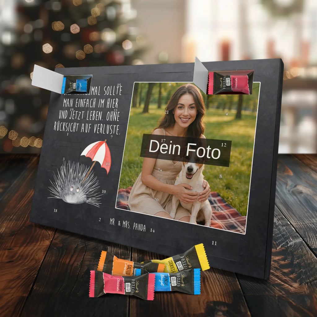 Personalisierter Schoko Foto Adventskalender Seeigel Personalisierter Schoko Foto Adventskalender, Meerestiere, Urlaub, Meer, Leben, Selbstakzeptanz, Selbstliebe, Hier und Jetzt, Achtsamkeit, Lebe, Seeigel