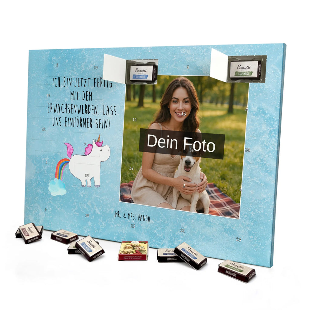 Personalisierter Schoko Foto Adventskalender Einhorn Pupsen Personalisierter Schoko Foto Adventskalender, Unicorn, Einhorn, Einhörner, Einhorn Deko, Regenbogen, Glitzer, Erwachsenwerden, Einhornpower, Pups, Lustig, Spaß, Freundin