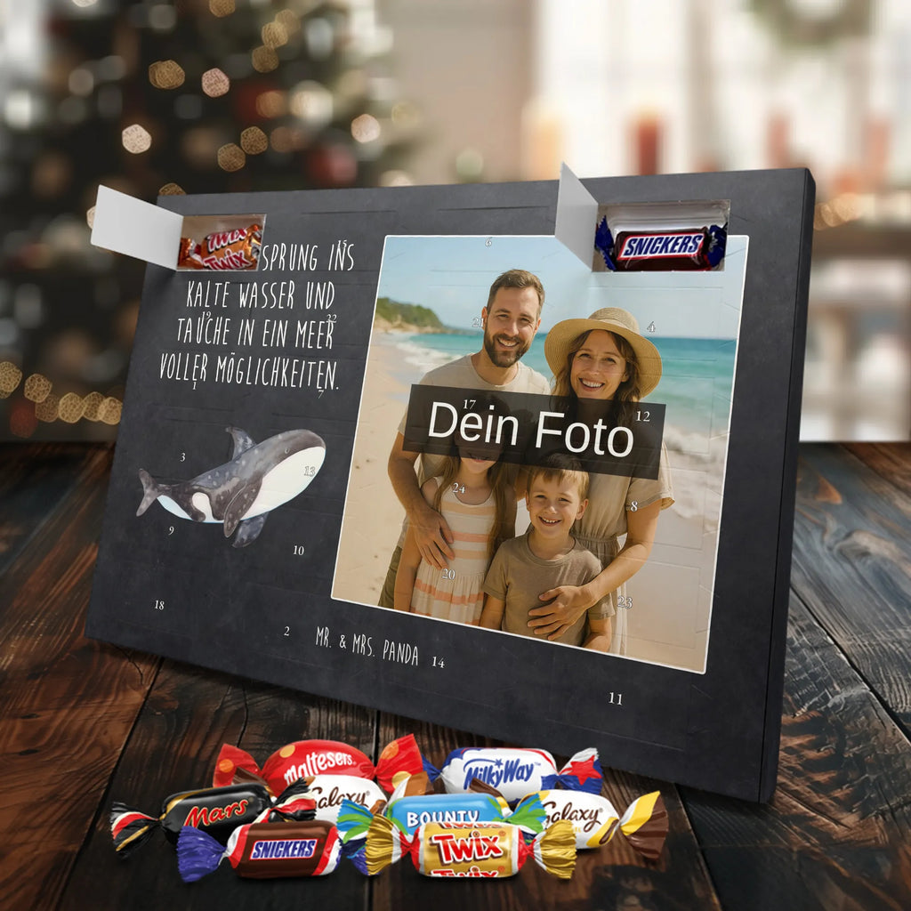 Personalisierter Schoko Foto Adventskalender Orca Personalisierter Schoko Foto Adventskalender, Meerestiere, Urlaub, Meer, Büro, Startup, Neustart, Orca, Motivation, Orcas, Selbstliebe, Killerwal, Arbeit, Möglichkeiten, Wal