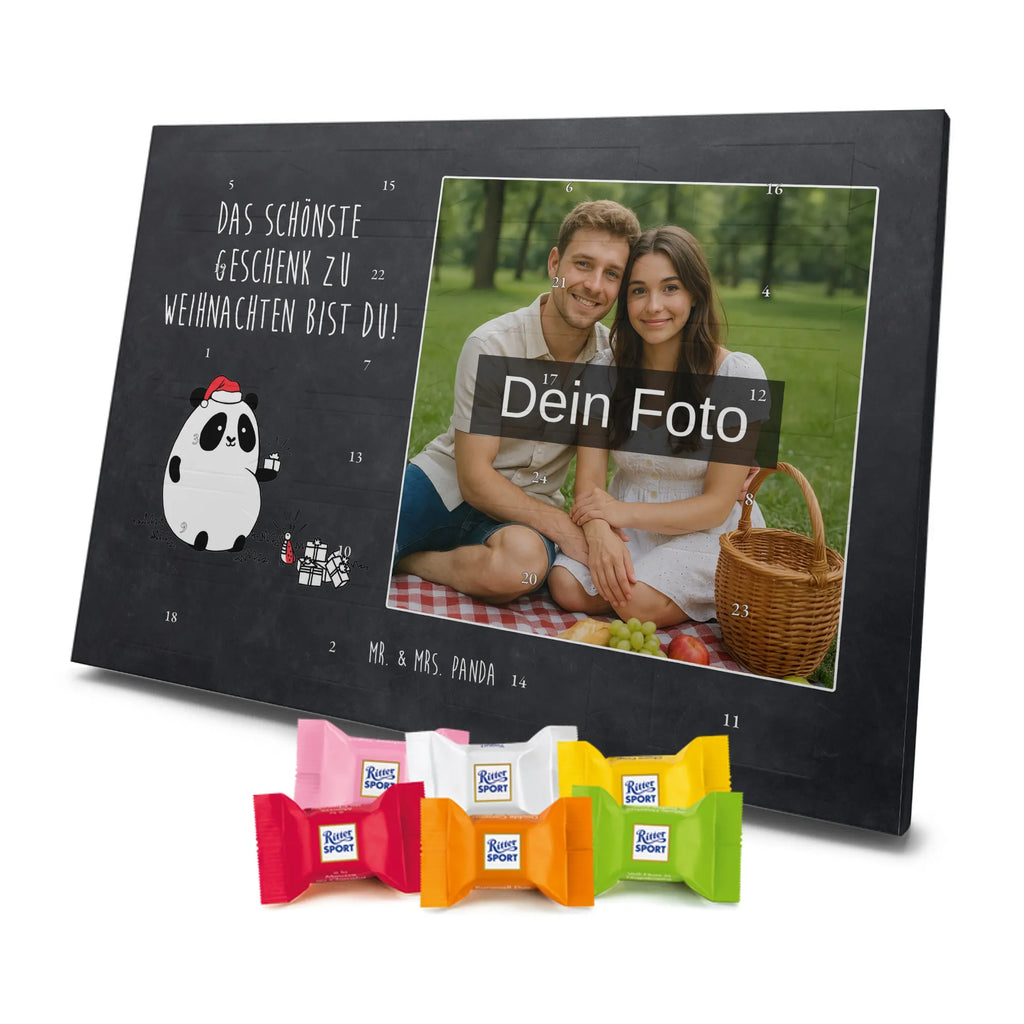  Panda Prezent świąteczny Personalisierter Schoko Foto Adventskalender