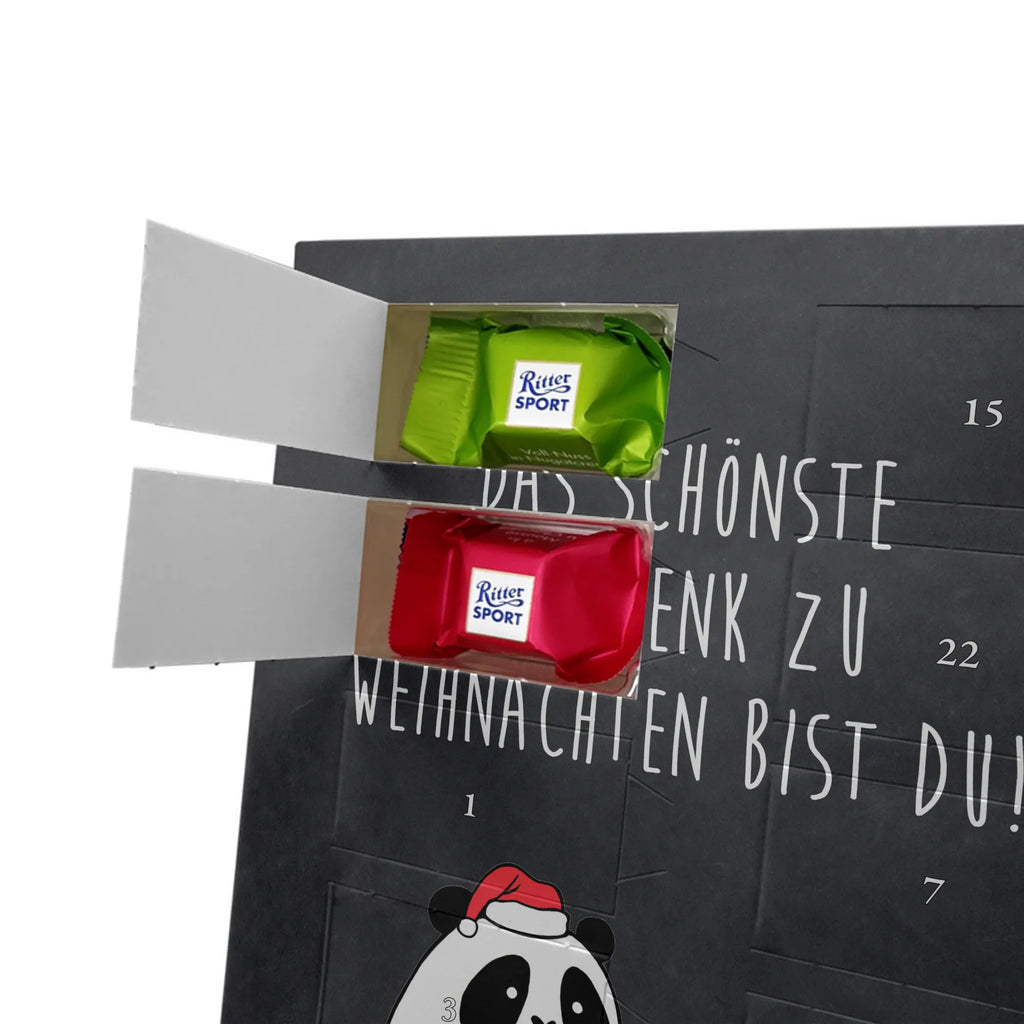  Panda Prezent świąteczny Personalisierter Schoko Foto Adventskalender