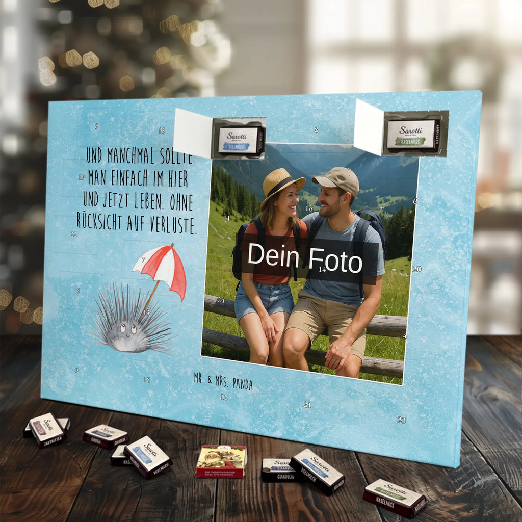 Personalisierter Schoko Foto Adventskalender Seeigel Personalisierter Schoko Foto Adventskalender, Meerestiere, Urlaub, Meer, Leben, Selbstakzeptanz, Selbstliebe, Hier und Jetzt, Achtsamkeit, Lebe, Seeigel