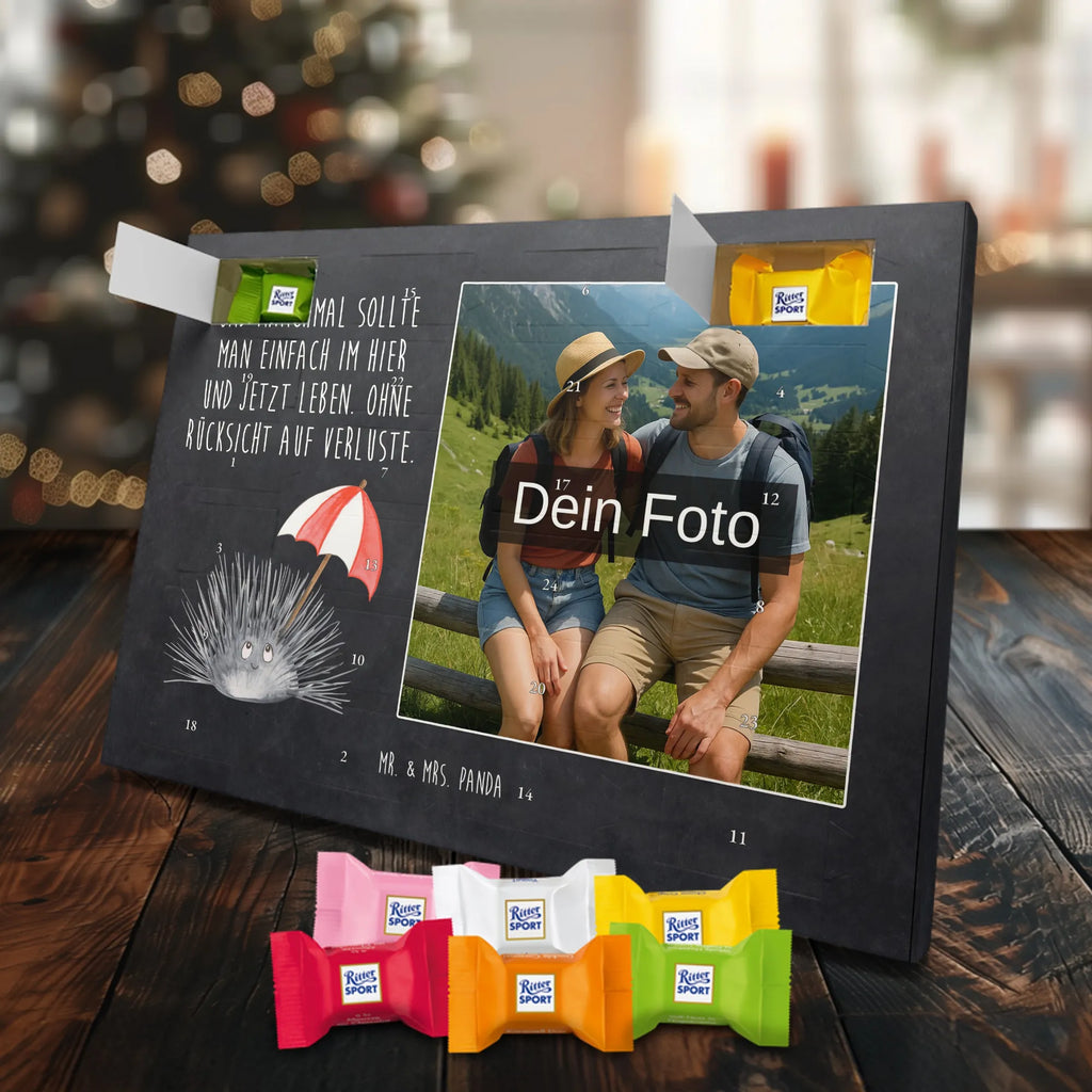 Personalisierter Schoko Foto Adventskalender Seeigel Personalisierter Schoko Foto Adventskalender, Meerestiere, Urlaub, Meer, Leben, Selbstakzeptanz, Selbstliebe, Hier und Jetzt, Achtsamkeit, Lebe, Seeigel