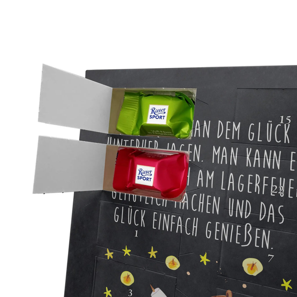 Personalisierter Schoko Foto Adventskalender Bär & Marienkäfer Lagerfeuer Personalisierter Schoko Foto Adventskalender, Teddy, Bär, Teddybär, Lagerfeuer