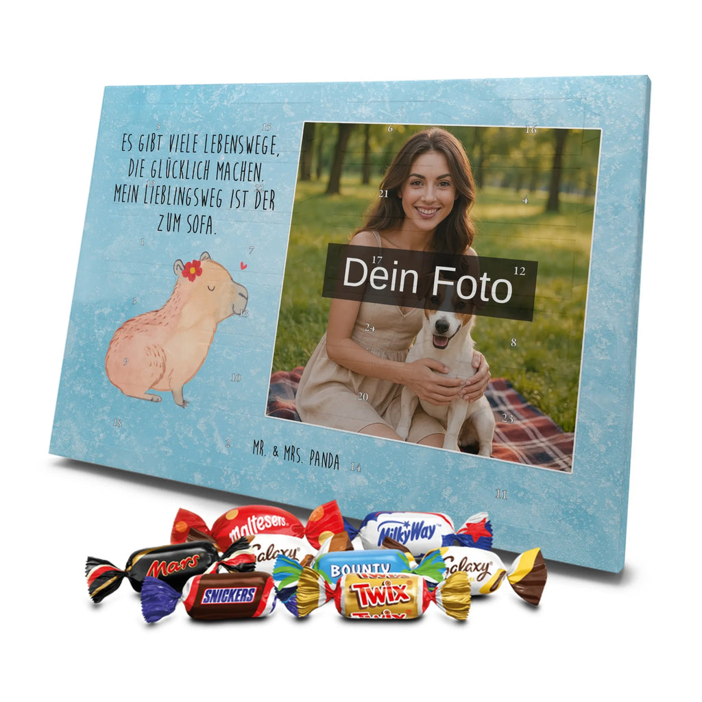 Personalisierter Schoko Foto Adventskalender Capybara Blume Personalisierter Schoko Foto Adventskalender, Gute Laune, Lustige Sprüche, Tiere, Tiermotive, Capybara
