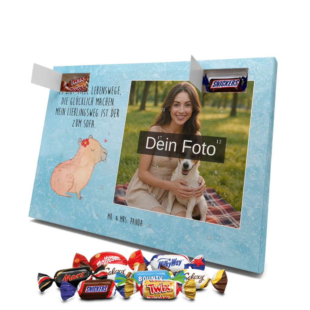 Personalisierter Schoko Foto Adventskalender Capybara Blume Personalisierter Schoko Foto Adventskalender, Gute Laune, Lustige Sprüche, Tiere, Tiermotive, Capybara