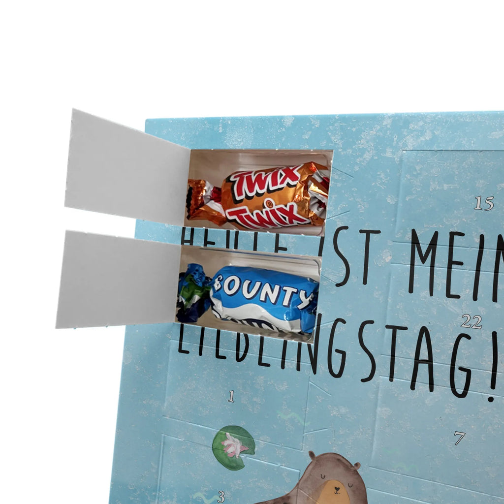 Personalisierter Schoko Foto Adventskalender Otter Seerose Personalisierter Schoko Foto Adventskalender, Fischotter, Seeotter, Otter, Otter Seeotter See Otter