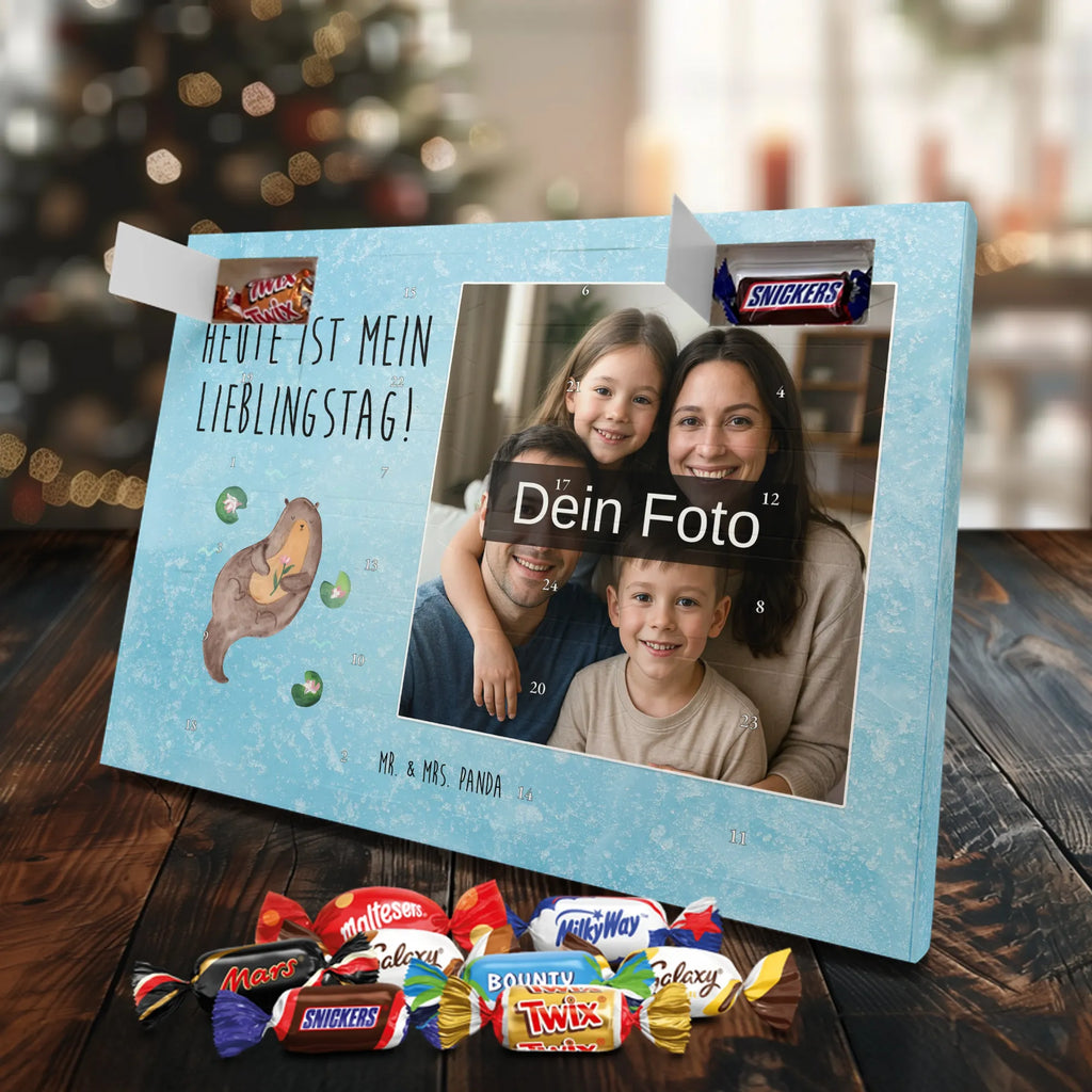 Personalisierter Schoko Foto Adventskalender Otter Seerose Personalisierter Schoko Foto Adventskalender, Fischotter, Seeotter, Otter, Otter Seeotter See Otter