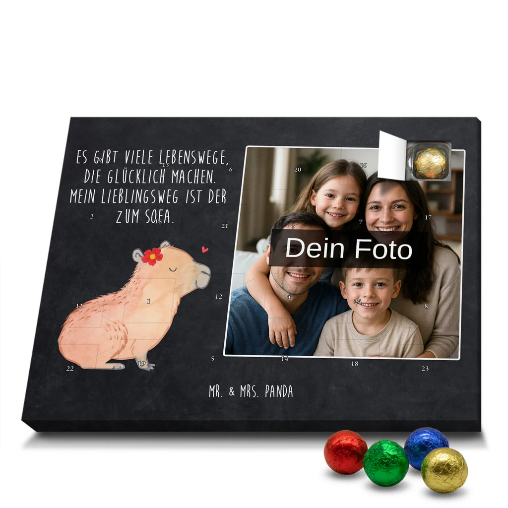 Personalisierter Schoko Foto Adventskalender Capybara Blume Personalisierter Schoko Foto Adventskalender, Gute Laune, Lustige Sprüche, Tiere, Tiermotive, Capybara