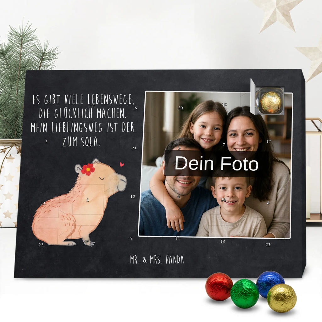 Personalisierter Schoko Foto Adventskalender Capybara Blume Personalisierter Schoko Foto Adventskalender, Gute Laune, Lustige Sprüche, Tiere, Tiermotive, Capybara