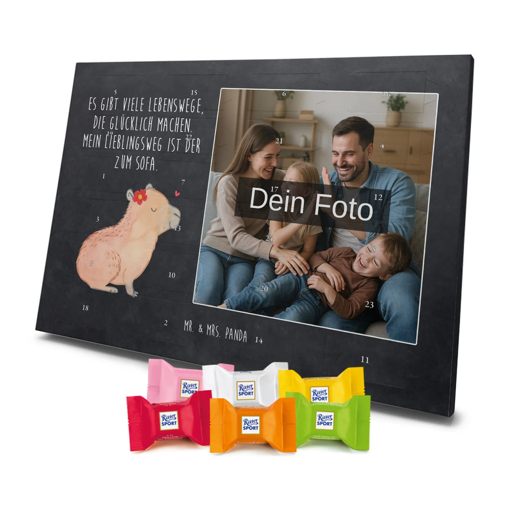 Personalisierter Schoko Foto Adventskalender Capybara Blume Personalisierter Schoko Foto Adventskalender, Gute Laune, Lustige Sprüche, Tiere, Tiermotive, Capybara
