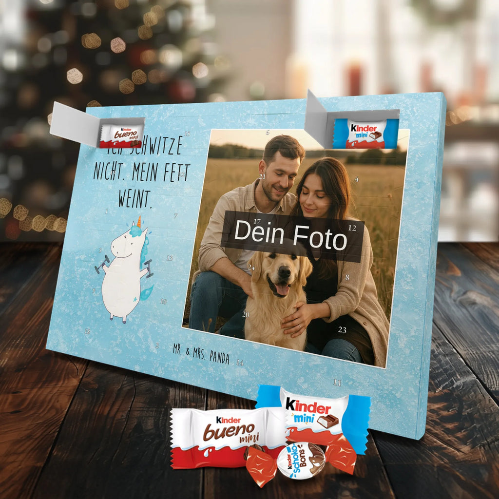 Personalisierter Schoko Foto Adventskalender Einhorn Fitness Personalisierter Schoko Foto Adventskalender, Unicorn, Einhorn, Einhörner, Einhorn Deko, Diät, Gym, Pumpen, Fitnessstudio, Sixpack, Sport, Abnehmen, Geräte, Fitness