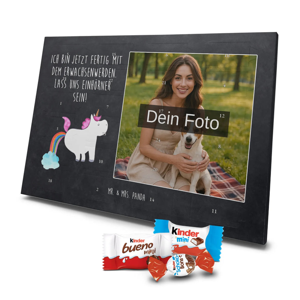 Personalisierter Schoko Foto Adventskalender Einhorn Pupsen Personalisierter Schoko Foto Adventskalender, Unicorn, Einhorn, Einhörner, Einhorn Deko, Regenbogen, Glitzer, Erwachsenwerden, Einhornpower, Pups, Lustig, Spaß, Freundin