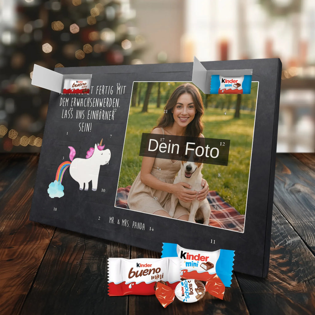 Personalisierter Schoko Foto Adventskalender Einhorn Pupsen Personalisierter Schoko Foto Adventskalender, Unicorn, Einhorn, Einhörner, Einhorn Deko, Regenbogen, Glitzer, Erwachsenwerden, Einhornpower, Pups, Lustig, Spaß, Freundin
