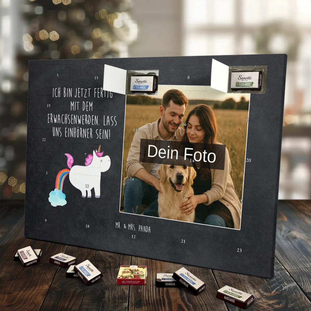 Personalisierter Schoko Foto Adventskalender Einhorn Pupsen Personalisierter Schoko Foto Adventskalender, Unicorn, Einhorn, Einhörner, Einhorn Deko, Regenbogen, Glitzer, Erwachsenwerden, Einhornpower, Pups, Lustig, Spaß, Freundin