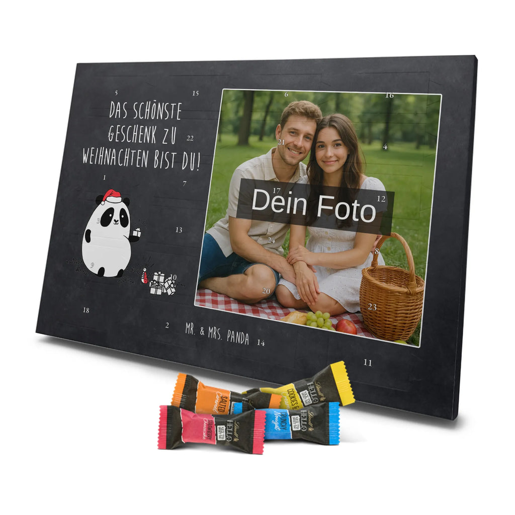  Panda Prezent świąteczny Personalisierter Schoko Foto Adventskalender