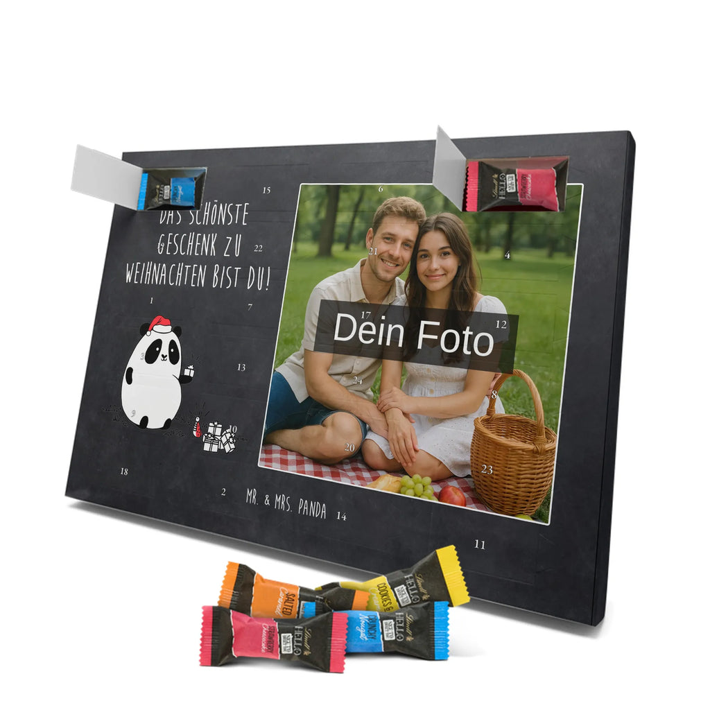  Panda Prezent świąteczny Personalisierter Schoko Foto Adventskalender