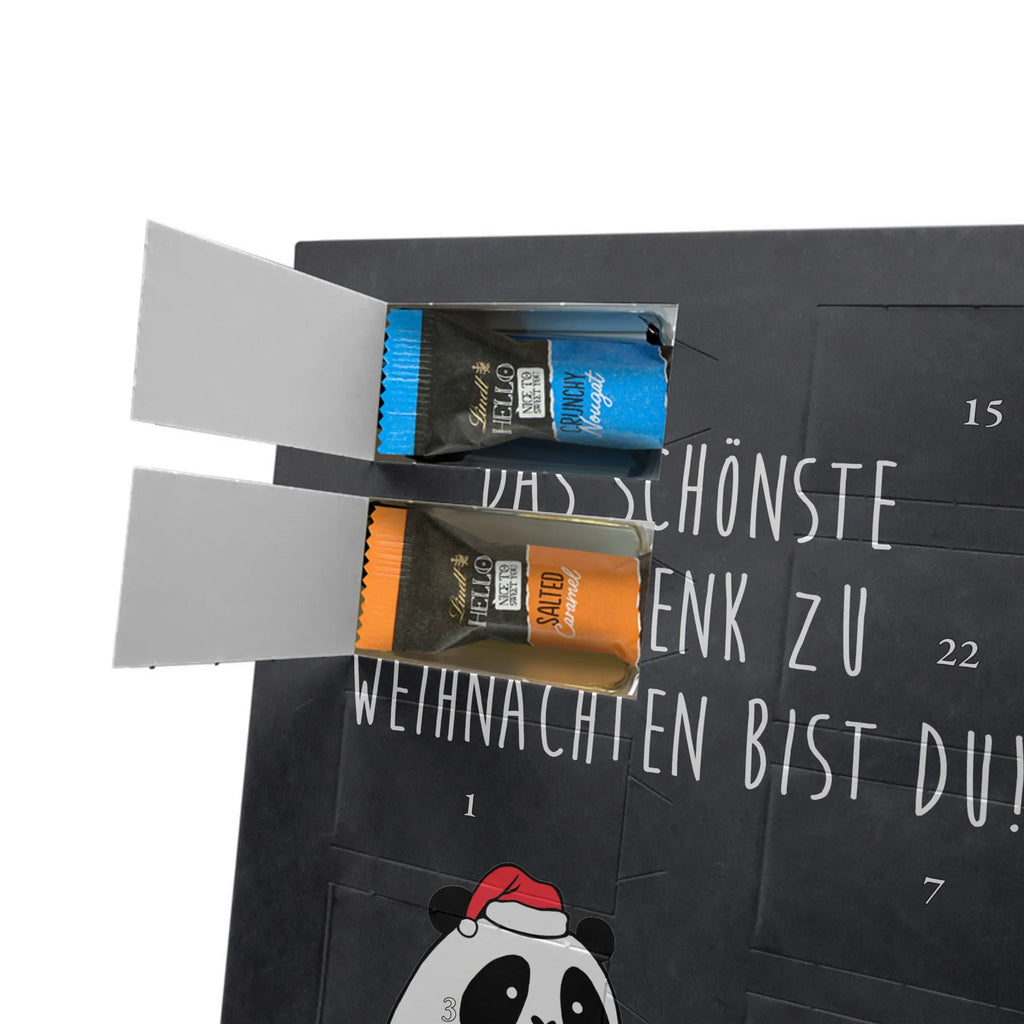  Panda Prezent świąteczny Personalisierter Schoko Foto Adventskalender