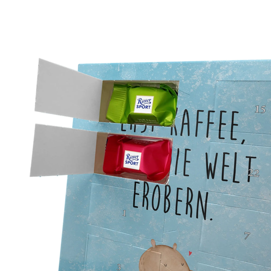 Personalisierter Schoko Foto Adventskalender Bär Kaffee Personalisierter Schoko Foto Adventskalender, Teddybär, Teddy, Bär, Guten Morgen, Bären, Welt Erobern, Kaffee, Welt Retten, Motivation, Coffee, Morgenroutine