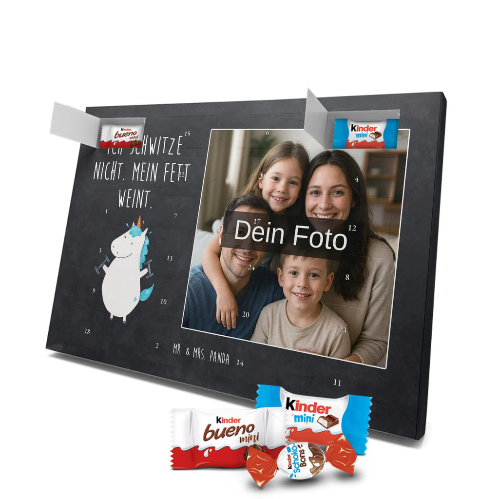 Personalisierter Schoko Foto Adventskalender Einhorn Fitness Personalisierter Schoko Foto Adventskalender, Unicorn, Einhorn, Einhörner, Einhorn Deko, Diät, Gym, Pumpen, Fitnessstudio, Sixpack, Sport, Abnehmen, Geräte, Fitness