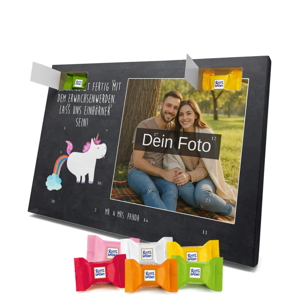 Personalisierter Schoko Foto Adventskalender Einhorn Pupsen Personalisierter Schoko Foto Adventskalender, Unicorn, Einhorn, Einhörner, Einhorn Deko, Regenbogen, Glitzer, Erwachsenwerden, Einhornpower, Pups, Lustig, Spaß, Freundin