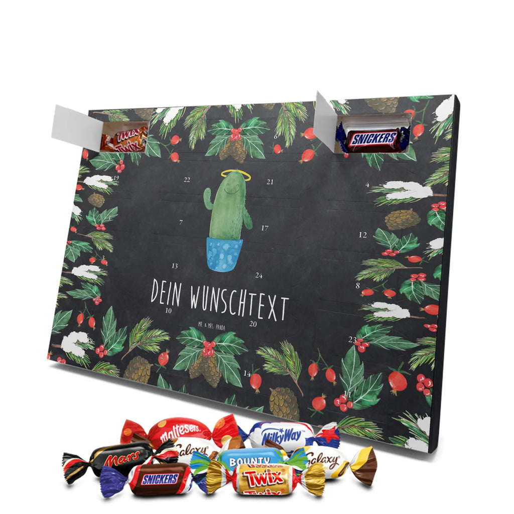 Personalisierter Schoko Adventskalender Kaktus Heilig Personalisierter Adventskalender, Adventskalender mit Namen, Kakteen, Kaktus, Heiligenschein, Familie, Kind, Schwestern, Frech, Schwester, Eltern, Freundin, Bruder, Lustig