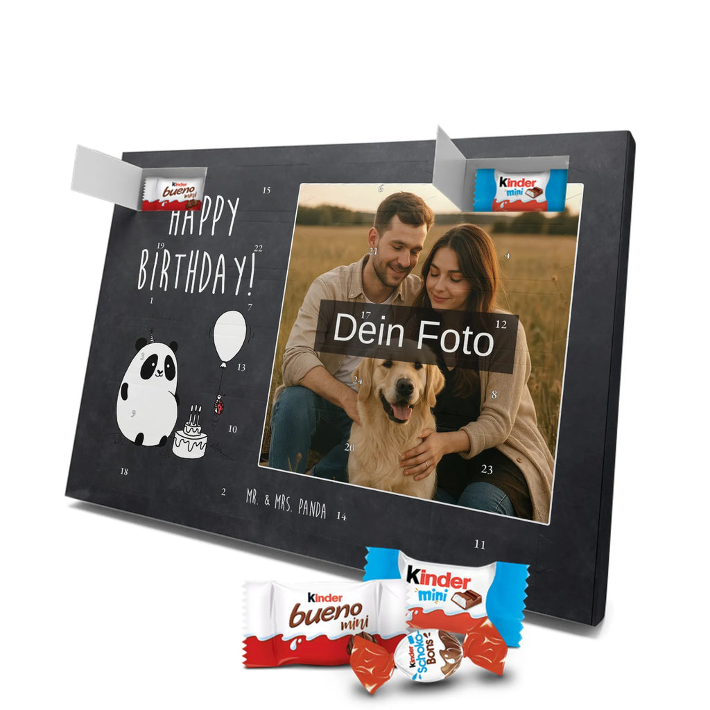  Panda urodziny Personalisierter Schoko Foto Adventskalender
