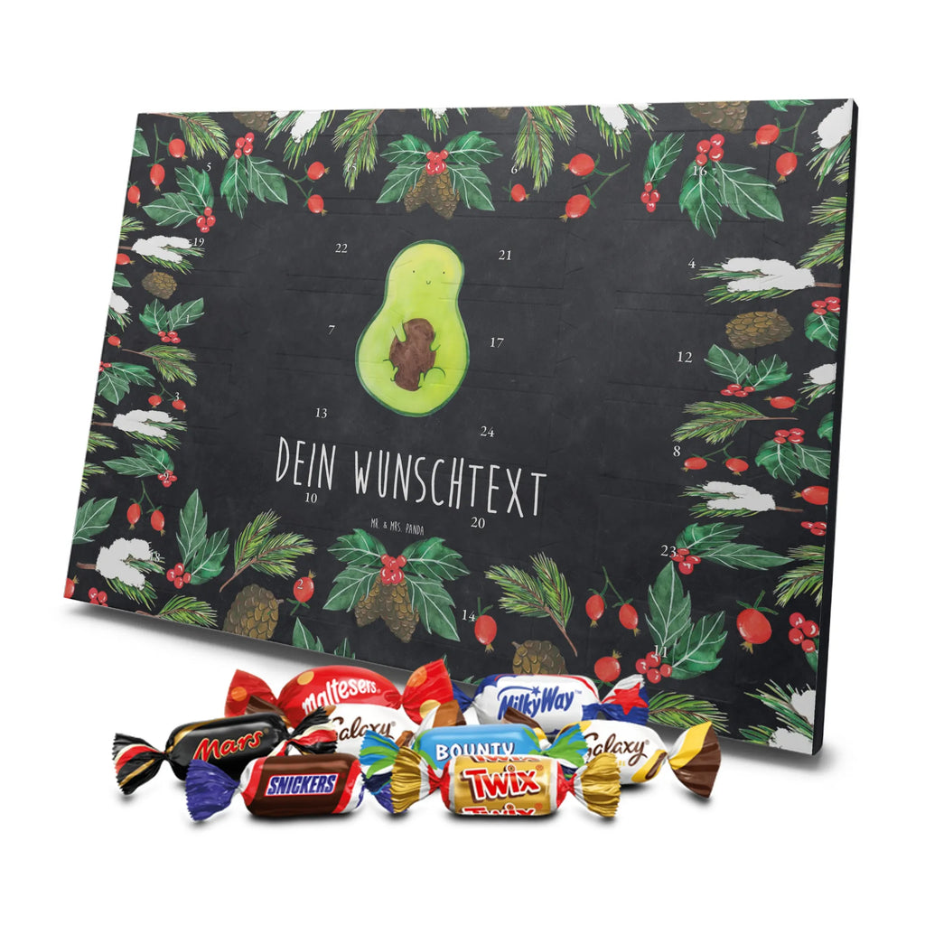 Adventskalender mit Namen Avocado Kern Adventskalender mit Namen, Personalisierter Adventskalender, Vegan, Gesund, Avocado, Veggie, Pflanze, Avocadokern, Spruch Leben, Avokado, Kern