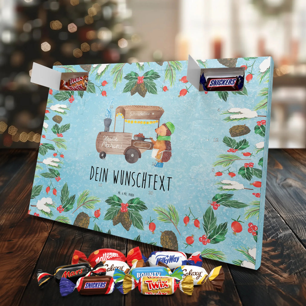  hedgehog Chestnuts snow, Christmas time