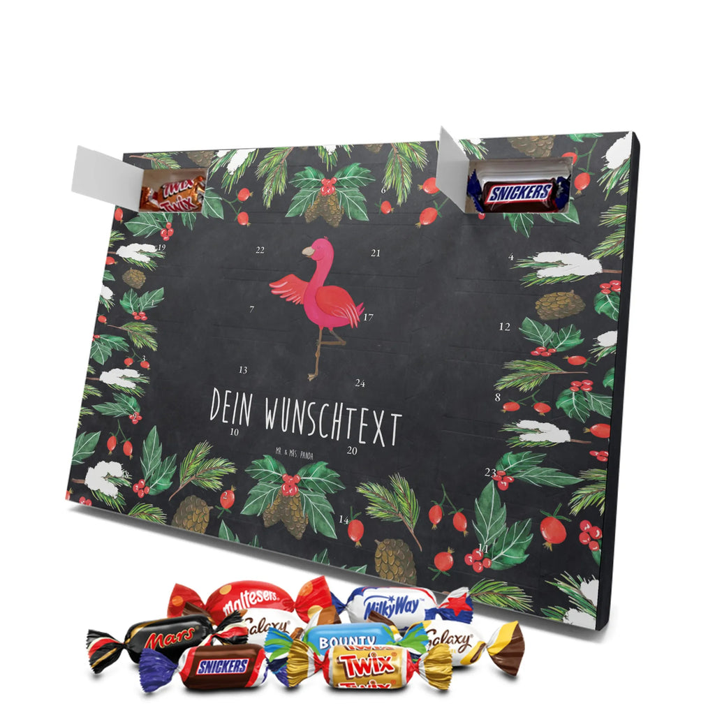 Adventskalender mit Namen Flamingo Yoga Personalisierter Adventskalender, Adventskalender mit Namen, Flamingo, Yoga-Übung, Ärger, Namaste, Achtsamkeit, Entspannung, Aufregen, Yoga, Tiefenentspannung, Vogel