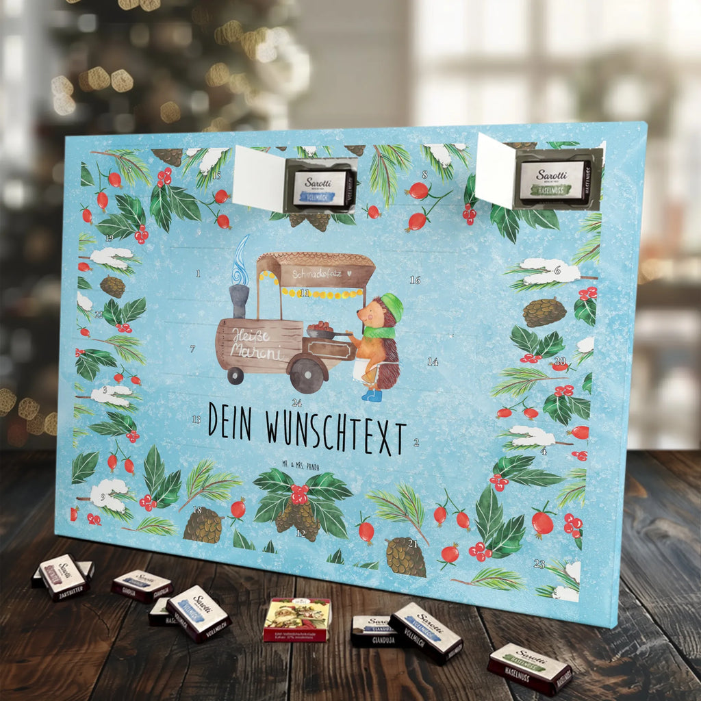  hedgehog Chestnuts snow, Christmas time