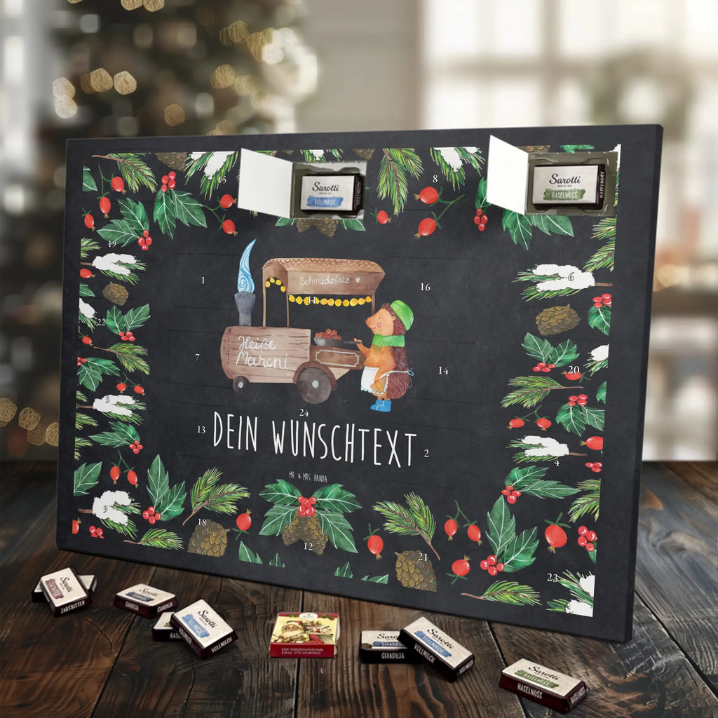  hedgehog Chestnuts snow, Christmas time