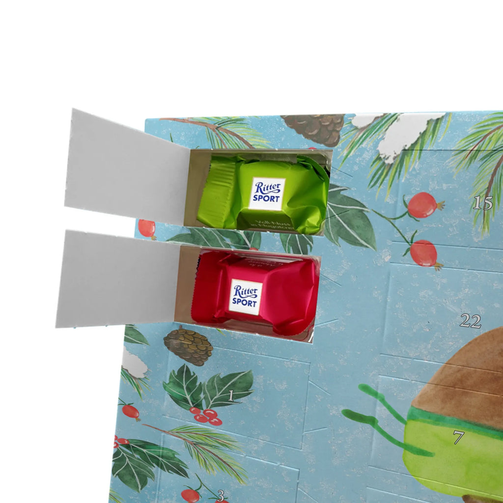Adventskalender mit Namen Avocado Yoga Adventskalender mit Namen, Personalisierter Adventskalender, Gesund, Vegan, Veggie, Avocado, Avocado Yoga Vegan