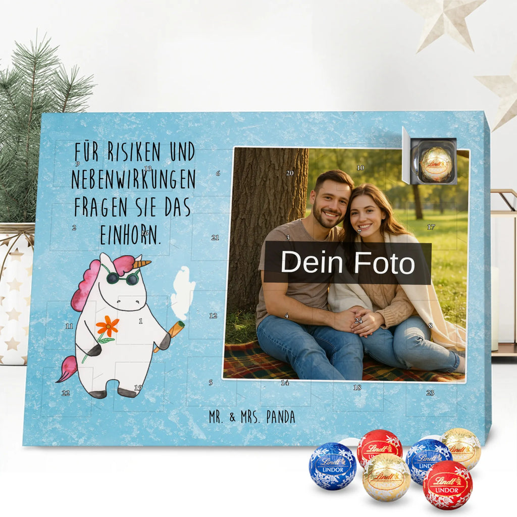 Personalisierter Schoko Foto Adventskalender Einhorn Woodstock Personalisierter Schoko Foto Adventskalender, Unicorn, Einhorn, Einhörner, Einhorn Deko, Zigarette, Spaß. Lustig, Alkohol, Joint, Woodstock, Party, Kiffen, Witzig
