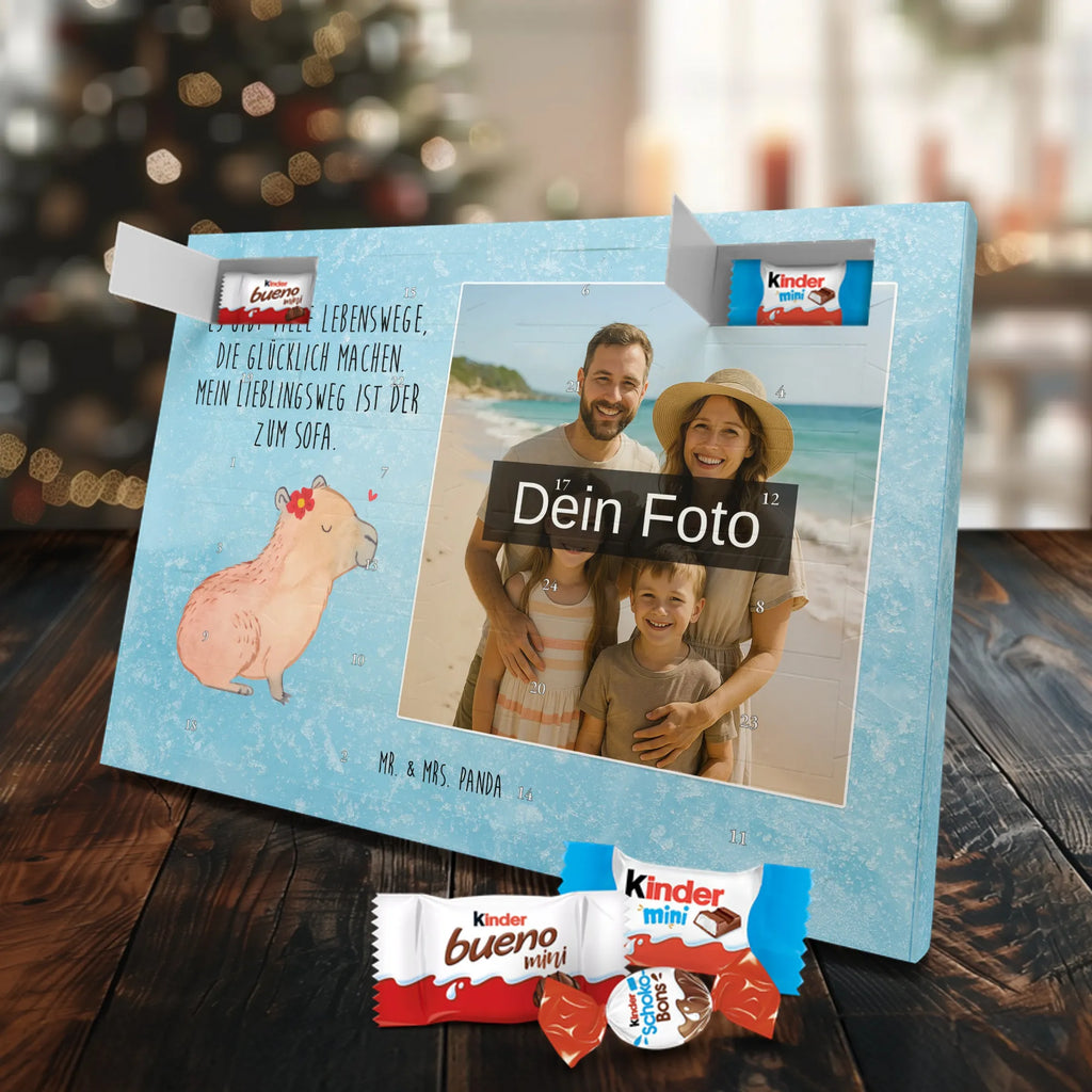 Personalisierter Schoko Foto Adventskalender Capybara Blume Personalisierter Schoko Foto Adventskalender, Gute Laune, Lustige Sprüche, Tiere, Tiermotive, Capybara
