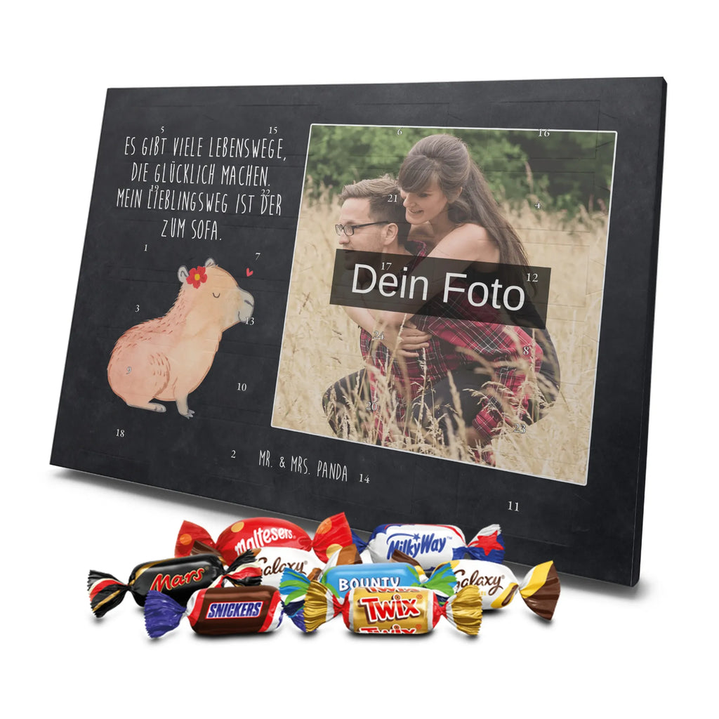 Personalisierter Schoko Foto Adventskalender Capybara Blume Personalisierter Schoko Foto Adventskalender, Gute Laune, Lustige Sprüche, Tiere, Tiermotive, Capybara