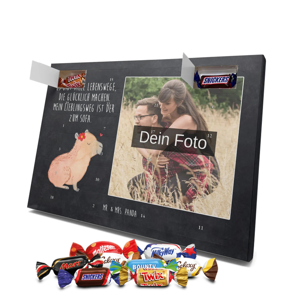 Personalisierter Schoko Foto Adventskalender Capybara Blume Personalisierter Schoko Foto Adventskalender, Gute Laune, Lustige Sprüche, Tiere, Tiermotive, Capybara