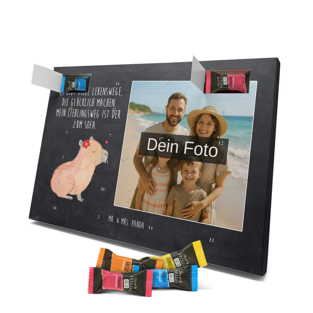 Personalisierter Schoko Foto Adventskalender Capybara Blume Personalisierter Schoko Foto Adventskalender, Gute Laune, Lustige Sprüche, Tiere, Tiermotive, Capybara