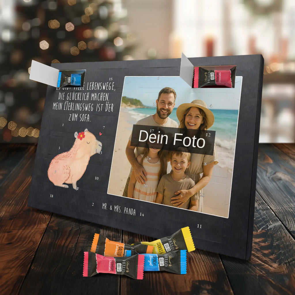 Personalisierter Schoko Foto Adventskalender Capybara Blume Personalisierter Schoko Foto Adventskalender, Gute Laune, Lustige Sprüche, Tiere, Tiermotive, Capybara