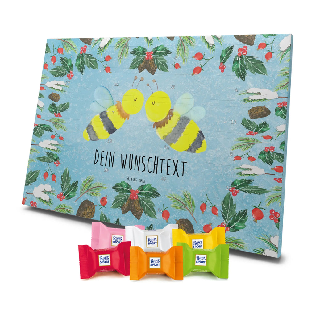 Adventskalender mit Namen Biene Liebe Personalisierter Adventskalender, Adventskalender mit Namen, Biene, Hummel, Wespe