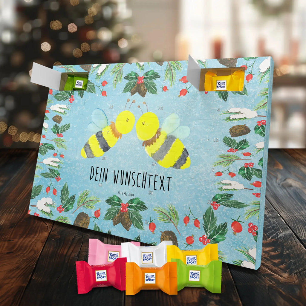 Adventskalender mit Namen Biene Liebe Personalisierter Adventskalender, Adventskalender mit Namen, Biene, Hummel, Wespe