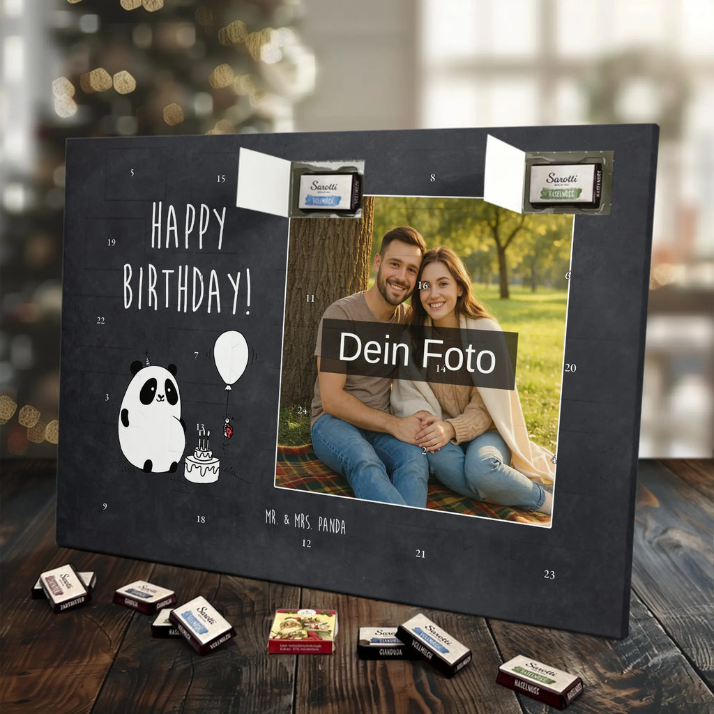  Panda urodziny Personalisierter Schoko Foto Adventskalender