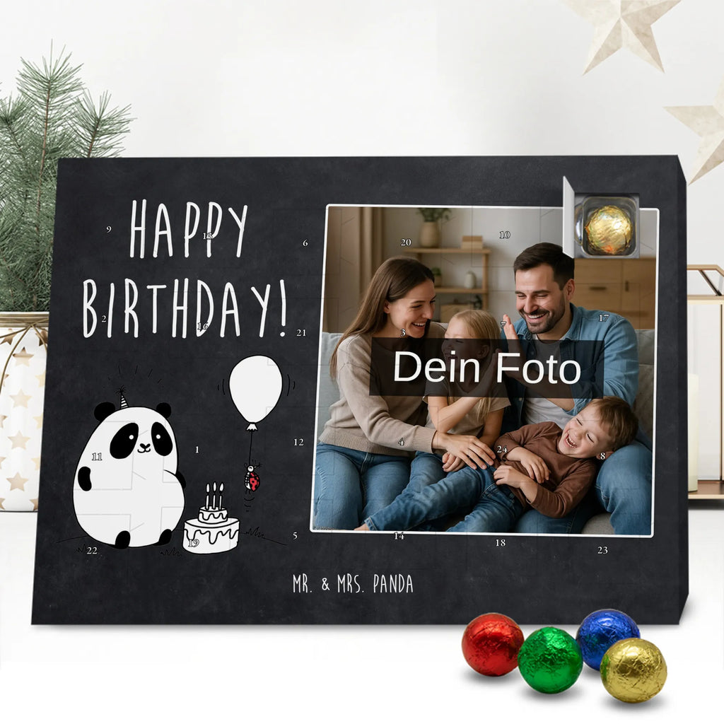  Panda urodziny Personalisierter Schoko Foto Adventskalender