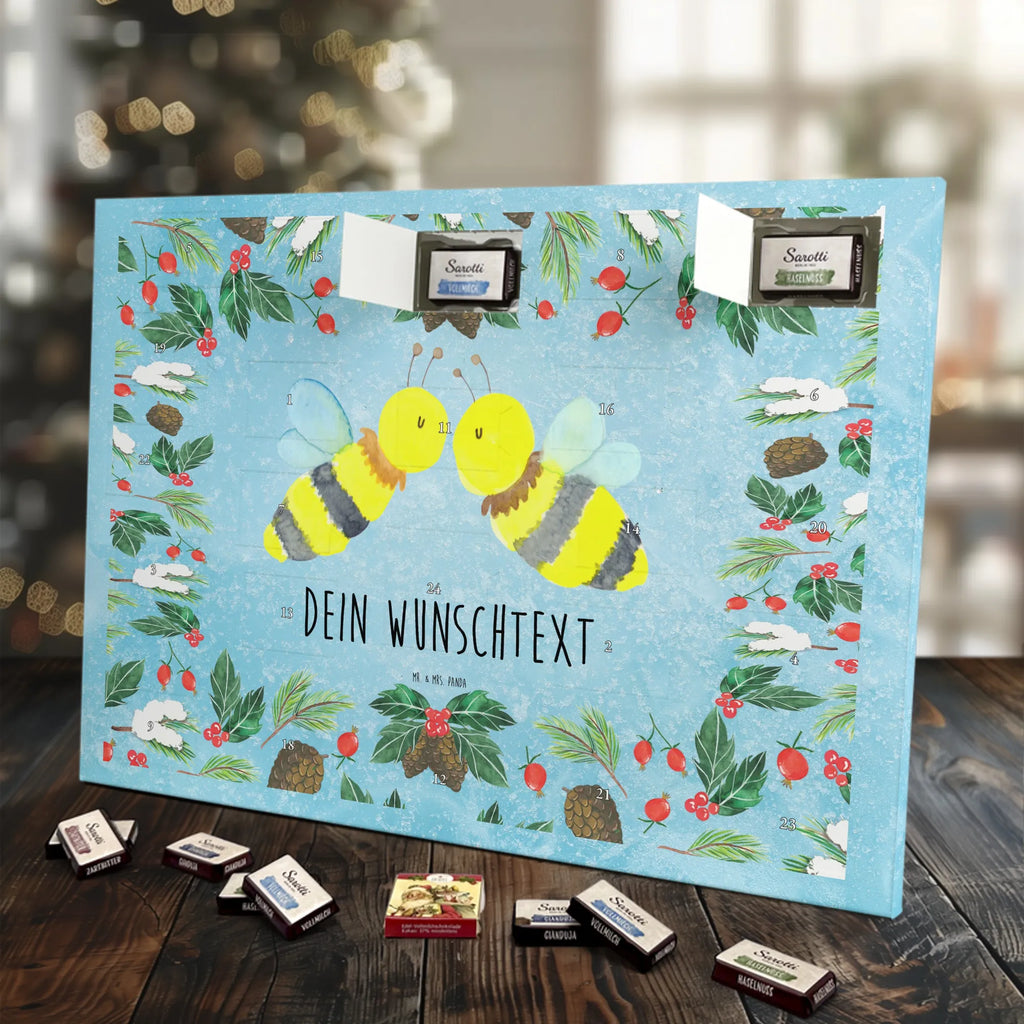 Adventskalender mit Namen Biene Liebe Personalisierter Adventskalender, Adventskalender mit Namen, Biene, Hummel, Wespe