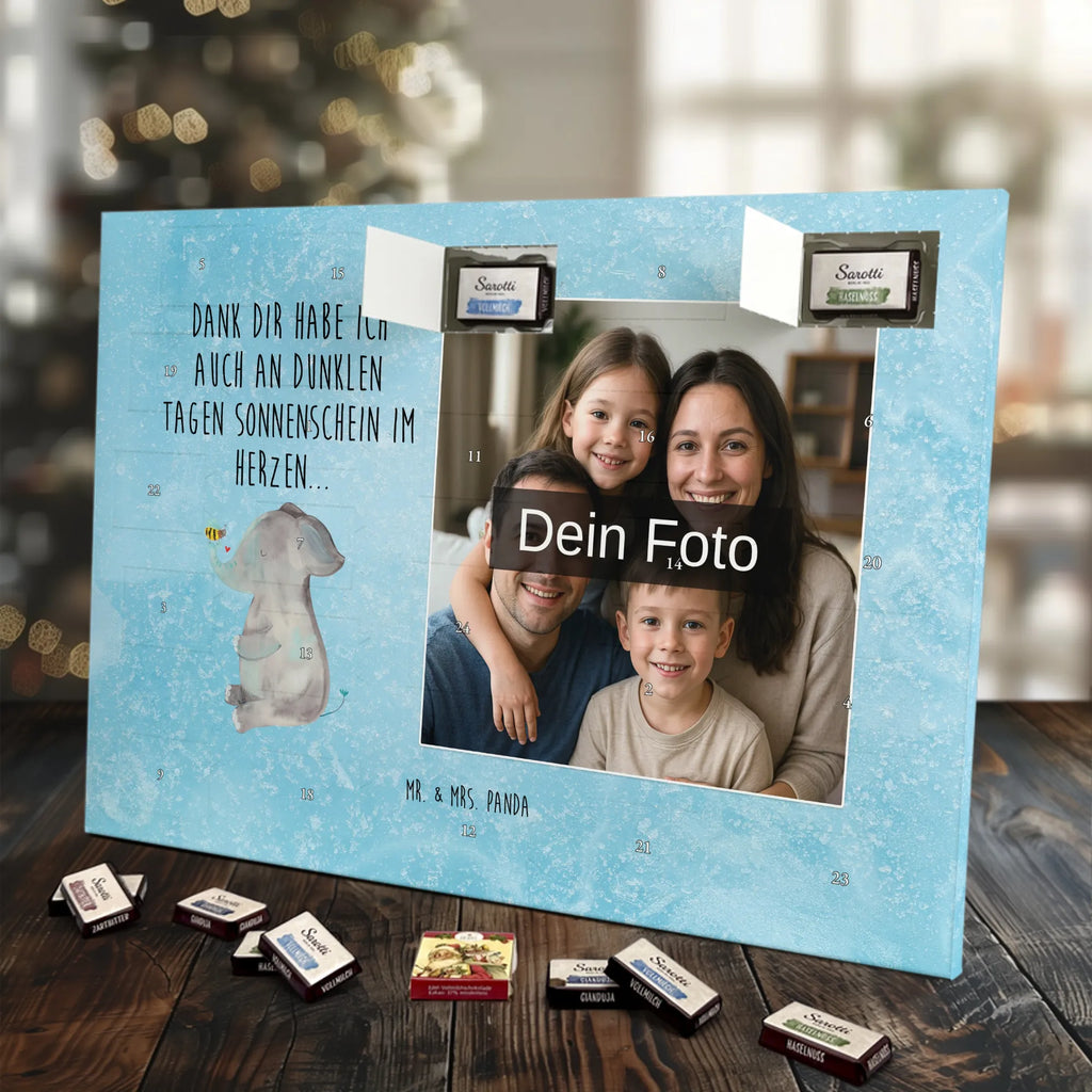 Personalisierter Schoko Foto Adventskalender Elefant Biene Personalisierter Schoko Foto Adventskalender, Gute Laune, Lustige Sprüche, Tiere, Tiermotive, Liebesbeweis, Liebesgeschenk, Hochzeitsgeschenk, Biene, Liebe, Elefant, Liebesspruch, Jahrestag, Heiratsantrag