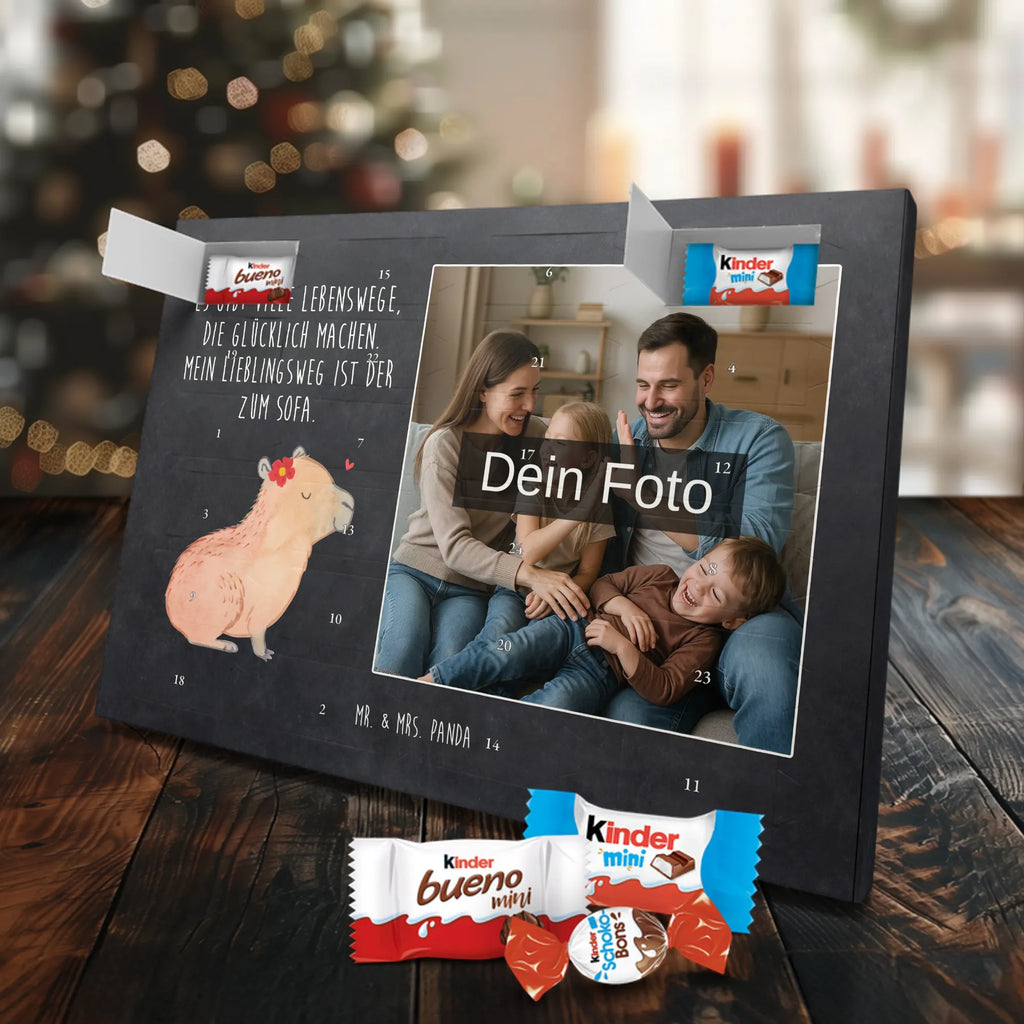 Personalisierter Schoko Foto Adventskalender Capybara Blume Personalisierter Schoko Foto Adventskalender, Gute Laune, Lustige Sprüche, Tiere, Tiermotive, Capybara