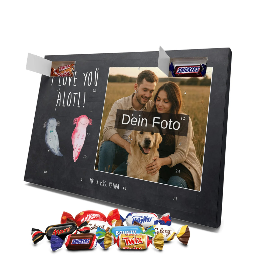 Personalisierter Schoko Foto Adventskalender Axolotl Liebe Personalisierter Schoko Foto Adventskalender, Molch, Axolotl, Lurch, Verlobter, Jahrestag, Ehemann, Große Liebe, Liebe, Lurche, Axolot, Schwanzlurch, Liebesbeweis, Freund, Valentinstag