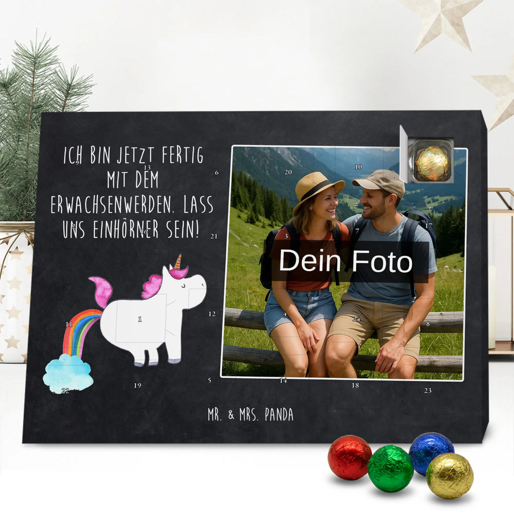 Personalisierter Schoko Foto Adventskalender Einhorn Pupsen Personalisierter Schoko Foto Adventskalender, Unicorn, Einhorn, Einhörner, Einhorn Deko, Regenbogen, Glitzer, Erwachsenwerden, Einhornpower, Pups, Lustig, Spaß, Freundin
