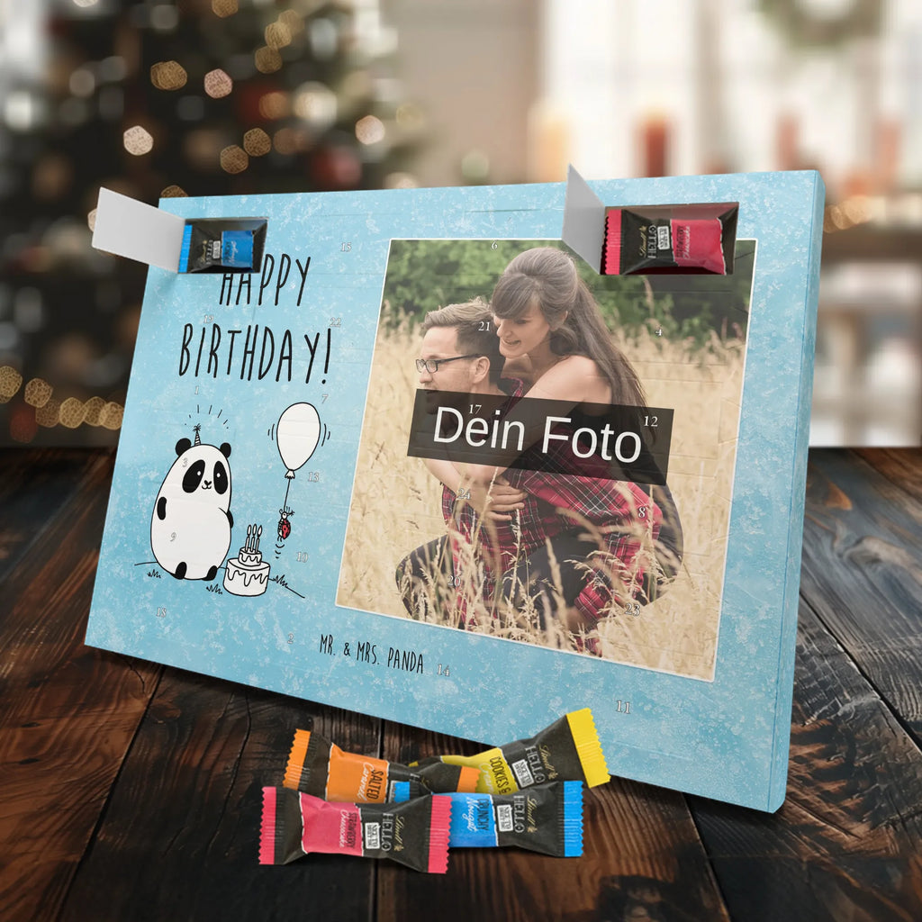  Panda urodziny Personalisierter Schoko Foto Adventskalender